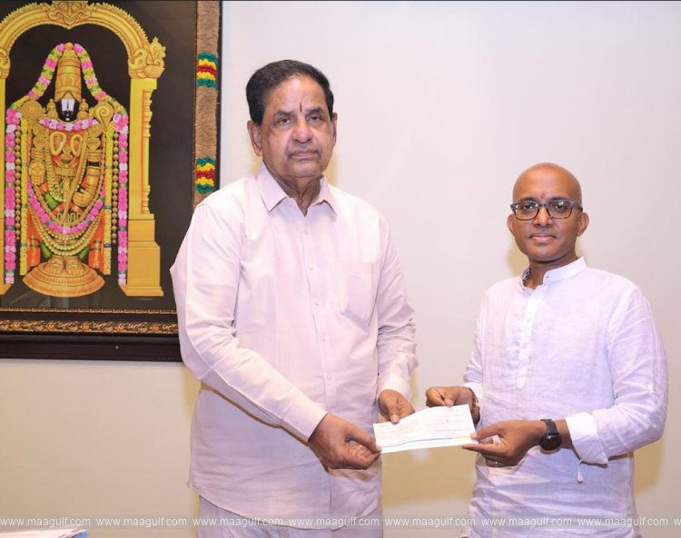 టీటీడీకి రూ.కోటి విరాళం ఇచ్చిన గూగుల్ సంస్థ వైస్ ప్రెసిడెంట్
