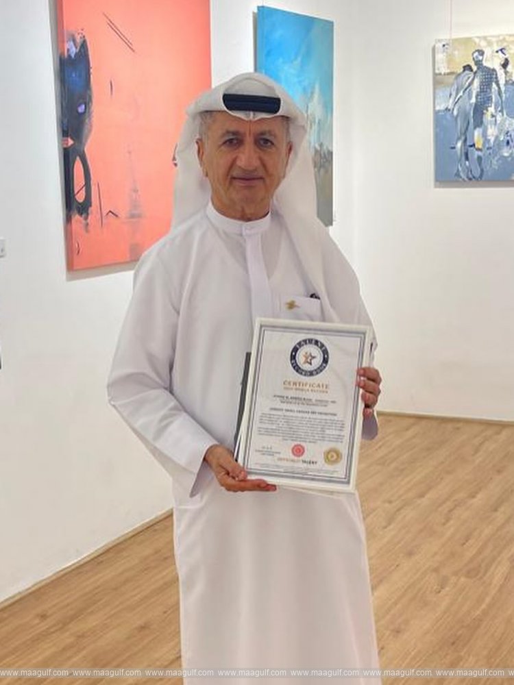 Ahmad Al Awadhi Rukni Honoured in 2025 World Record Art Exhibition
