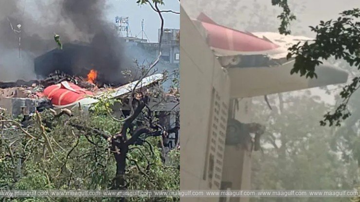 1 అహ్మదాబాద్లో కూలిన విమానం..