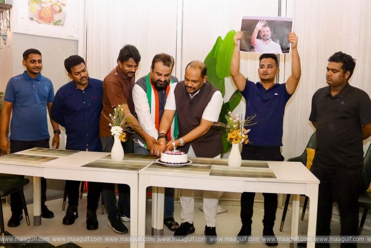 1 దుబాయ్ లో ఘనంగా రాహుల్ గాంధీ జన్మదిన వేడుకలు