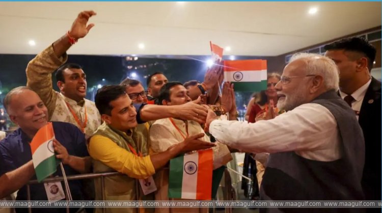 ప్రధాని మోదీకి ప్రవాస భారతీయుల ఘన స్వాగతం