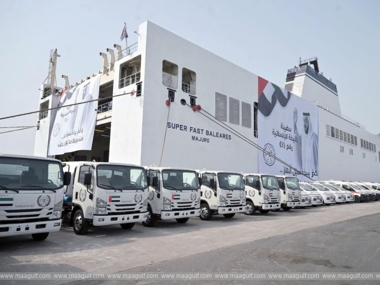 20 UAE aid ship \'Khalifa\' departs with 7,166 tonnes for Gaza