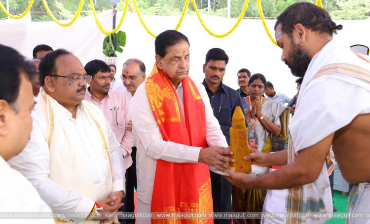ఐఓసీఎల్ గ్యాస్ స్టోరేజ్ కేంద్రానికి తిరుమలలో భూమిపూజ