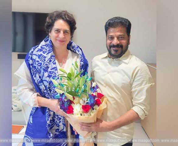 1 ప్రియాంకా గాంధీతో సీఎం రేవంత్ భేటీ