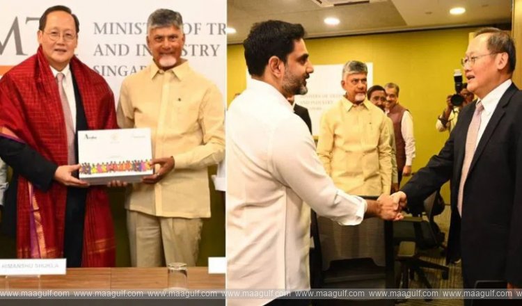 సీఎం చంద్రబాబు సింగపూర్ టూర్.. మంత్రి టాన్ సీ లెంగ్‌తో భేటీ..