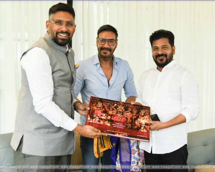 1 సీఎం రేవంత్ తో హీరో అజయ్ దేవగన్ భేటీ