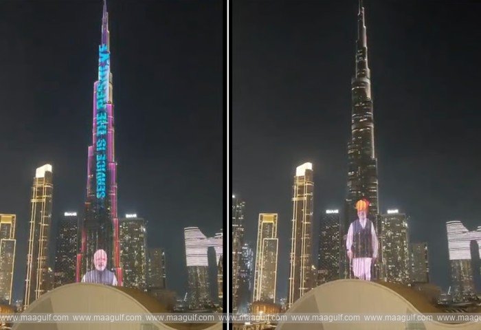 Burj Khalifa extends warm wishes to Modi