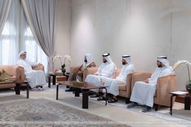 Sharjah Crown Prince receives reciter Raad Al Kurdi