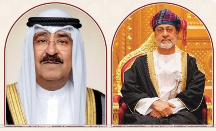 HM receives Kuwait Emir at airport