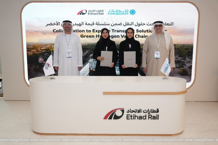 Masdar, Etihad Rail collaborate to explore transport solutions for green hydrogen value chain