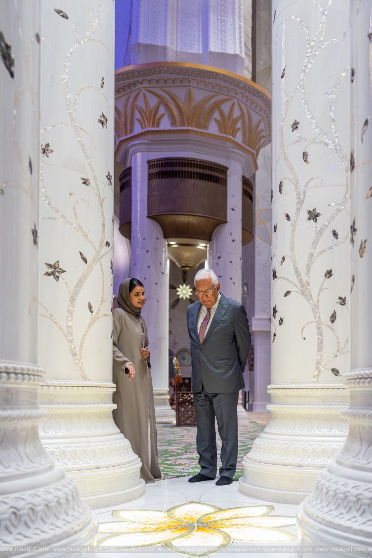 President of European Council visits Sheikh Zayed Grand Mosque in Abu Dhabi