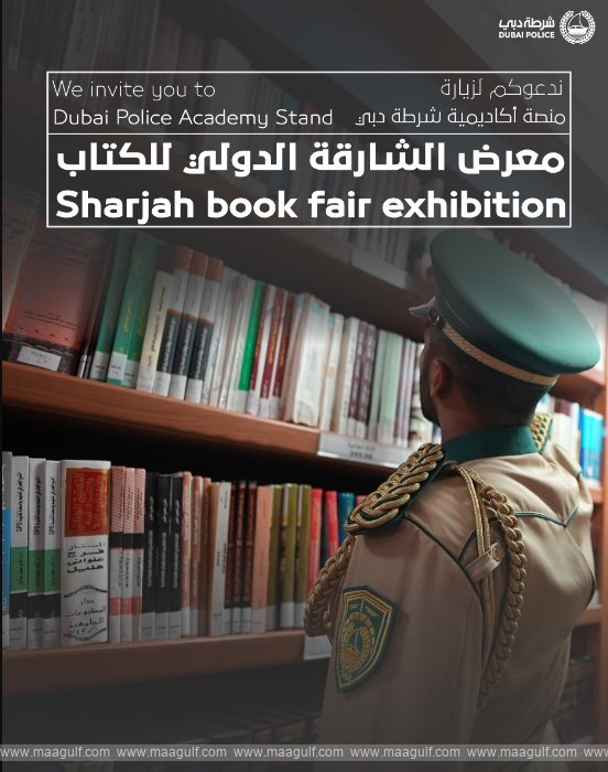 Dubai Police Participates in the Sharjah Book Fair with Two Stands