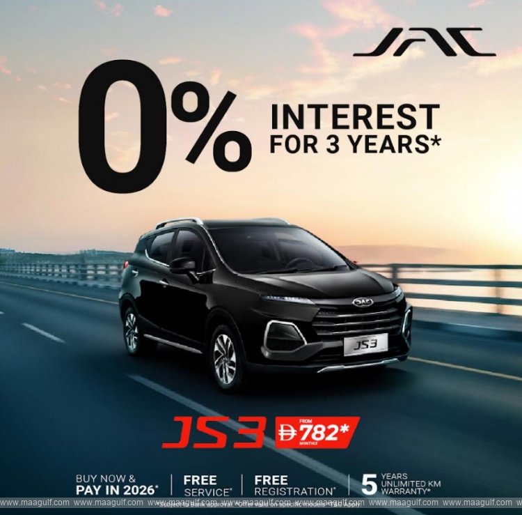 Drive Home a New JAC with Al Habtoor Motors Interest-free Offer