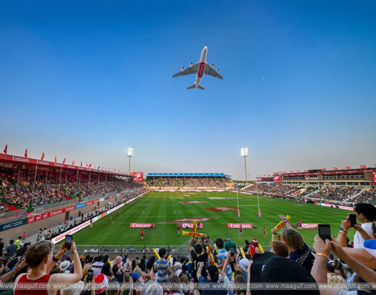 Emirates celebrates 54th Eid Al Etihad with A380 flypast at Emirates Dubai 7s