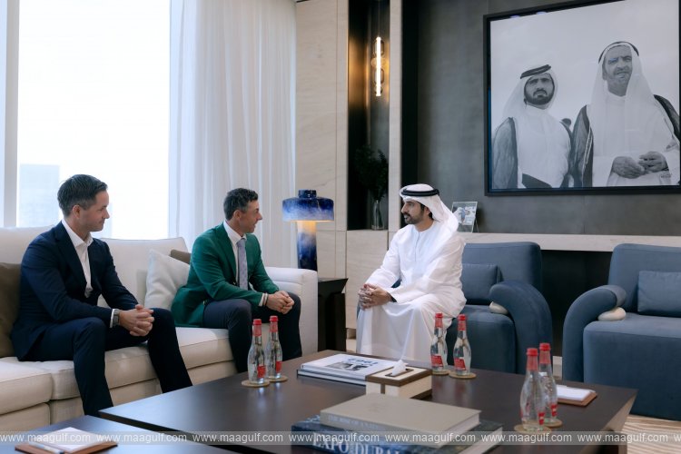Sheikh Hamdan meets with golf superstar Rory McIlroy