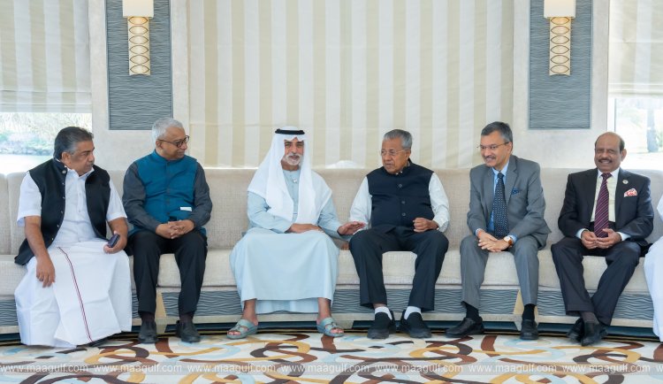 Nahyan bin Mubarak receives Kerala Chief Minister in Abu Dhabi