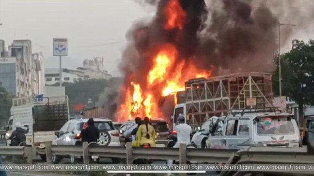 వాహనాలను ఢీకొన్న ట్రక్కు..8 మంది సజీవ దహనం