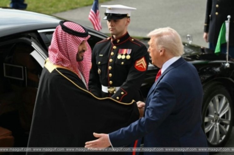 సౌదీ క్రౌన్ ప్రిన్స్‌ను స్వాగతించిన ట్రంప్..!!
