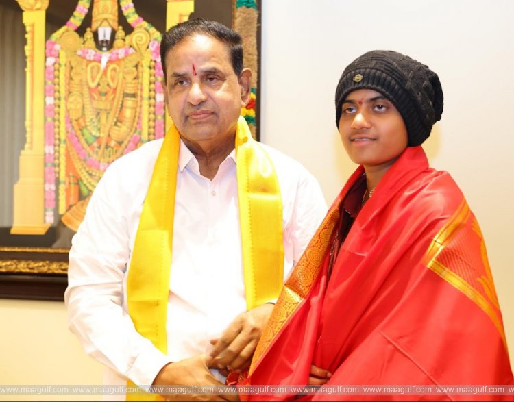 భారత క్రికెటర్ శ్రీచరణికి టీటీడీ చైర్మన్ అభినందనలు