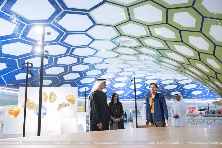 Khaled bin Mohamed bin Zayed visits NOMAD Abu Dhabi art and design fair