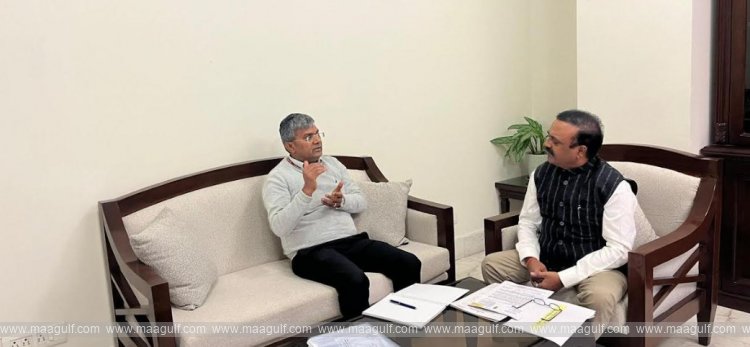 Balashowry meets NHAI Chairman on Machilipatnam road development projects