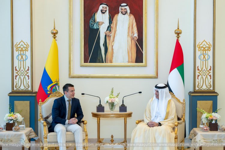 Ras Al Khaimah Ruler receives President of Ecuador