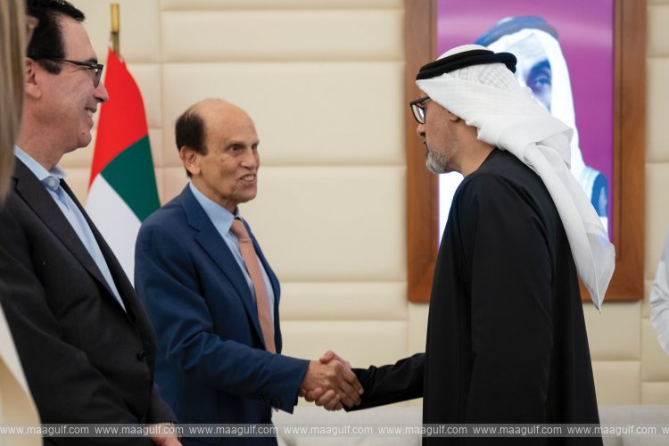 Khaled bin Mohamed bin Zayed meets Chairman of Milken Institute