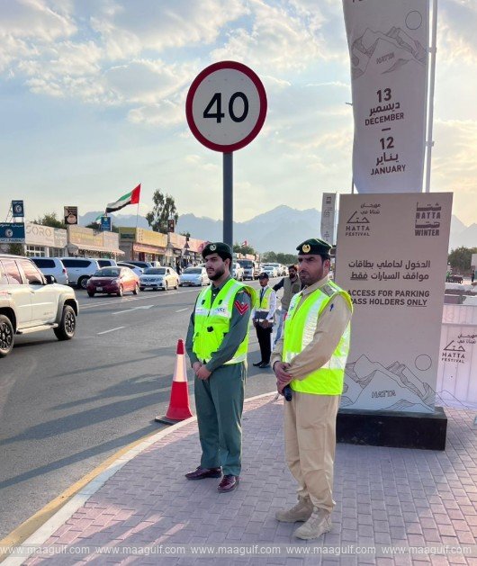 Dubai Police Ensure Smooth Traffic During Hatta Winter Festival