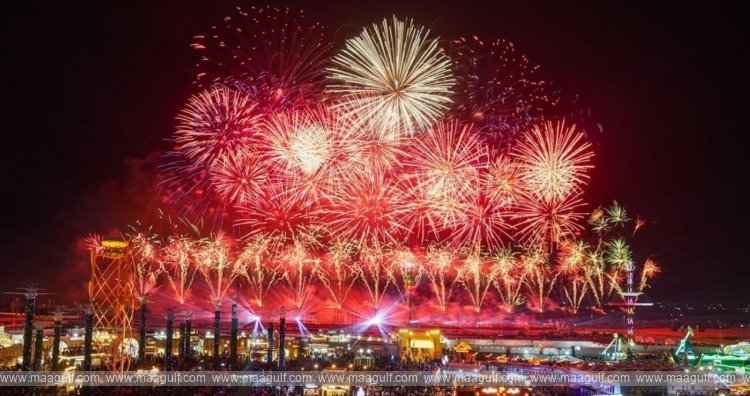 New Year\'s fireworks locations in the UAE..!!
