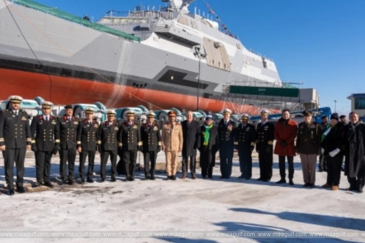 అమెరికాలో మొదటి యుద్ధ నౌకను ఆవిష్కరించిన సౌదీ..!!