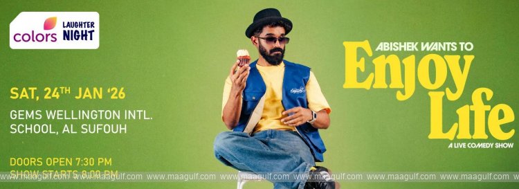 Colors Laughter Night Returns with Abishek Kumar’s stand-up Comedy Special Live in Dubai