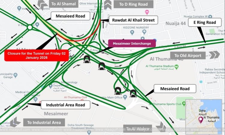 మెసైమీర్ ఇంటర్‌చేంజ్ టన్నెల్ మూసివేత..!!