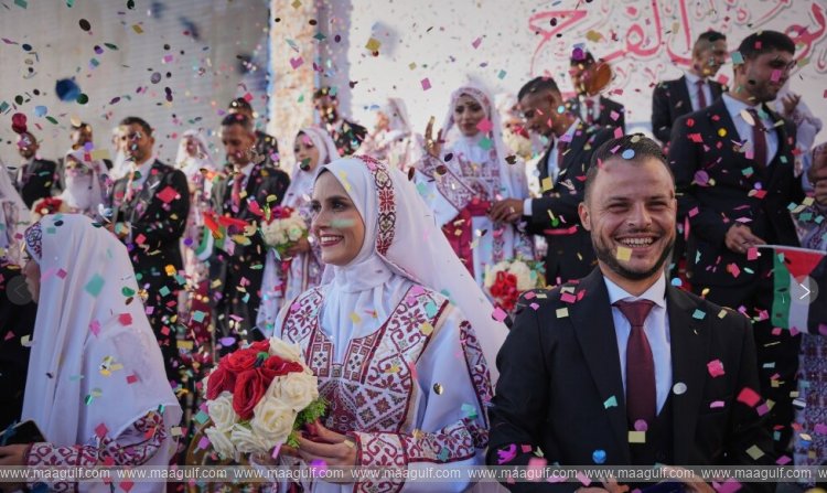 గాజాలో సామూహిక వివాహాలు