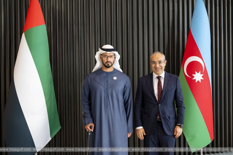 Zayed bin Hamdan meets Azerbaijan’s Minister of Economy