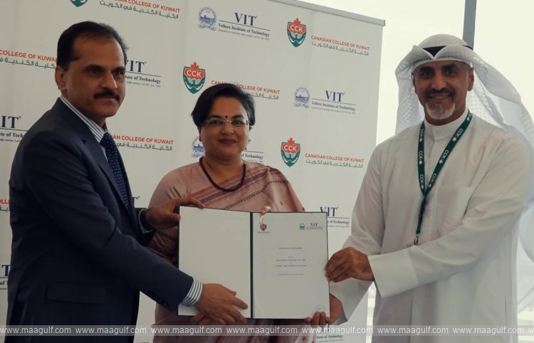 Indian Ambassador inaugurates Indian Book Corner at Canadian College of Kuwait