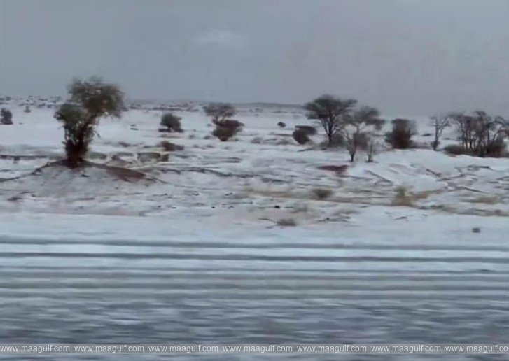 సౌదీ అరేబియాను తాకిన కోల్డ్ వేవ్స్..!!