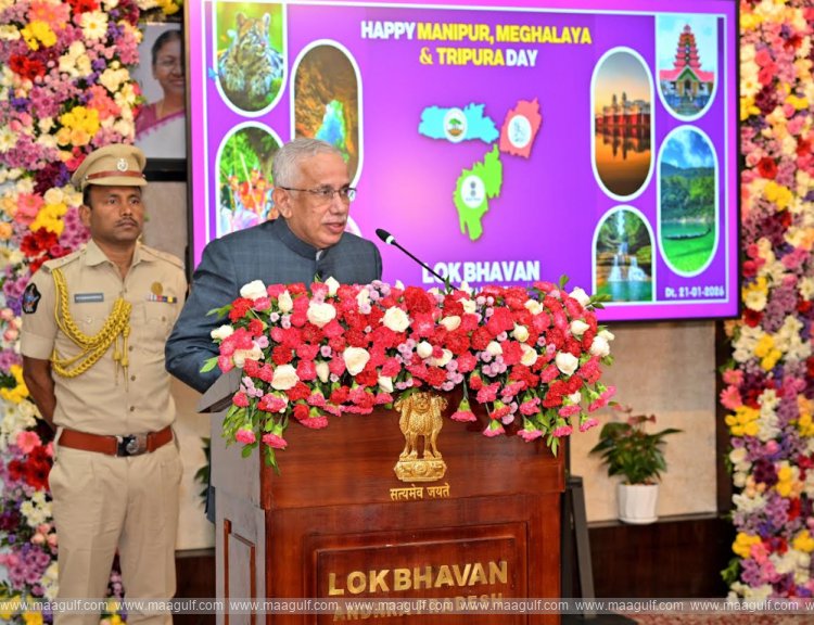 Statehood Day celebrations of Manipur, Tripura and Meghalaya at Lok Bhavan