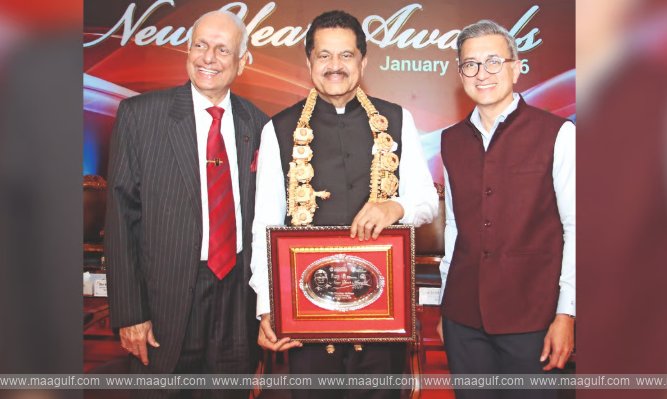 Dr.Thumbay Moideen Receives New Year Award 2026 from Manipal Institutions