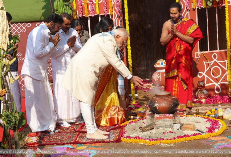 ఢిల్లీలోని కేంద్ర మంత్రి మురుగన్ నివాసంలో పొంగల్ సంబరాలు