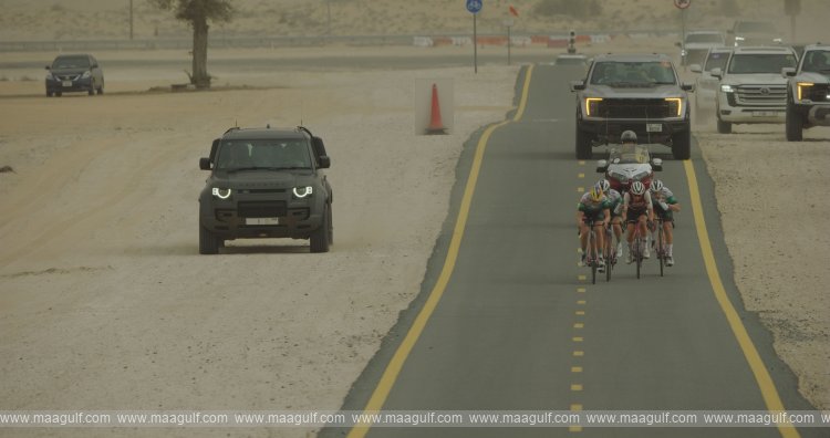 Sheikh Mohammed attends part of Al Salam Cycling Championship’s Women’s Race