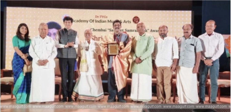 జయశంకర్ విశ్వనాథన్‌కు చెంబై సంగీత సంరక్షక పురస్కారం ప్రదానం..!!