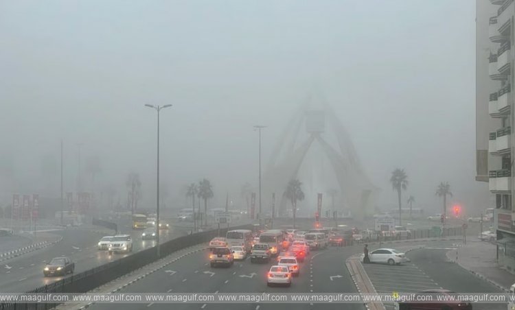 యూఏఈని కమ్మేసిన పొగమంచు..రెడ్ అలర్ట్ జారీ..!!