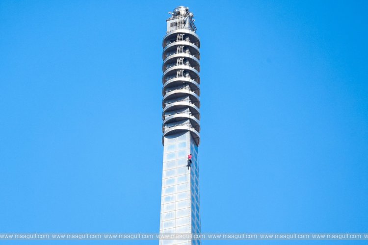 తైవాన్‌లోని అత్యంత ఎత్తైన భవనాన్ని అధిరోహించిన అమెరికన్ సాహసవీరుడు..!!