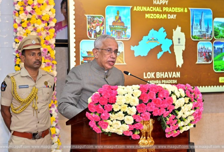 లోక్ భవన్‌లో అరుణాచల్ ప్రదేశ్, మిజోరం వ్యవస్థాపక దినోత్సవ వేడుకలు