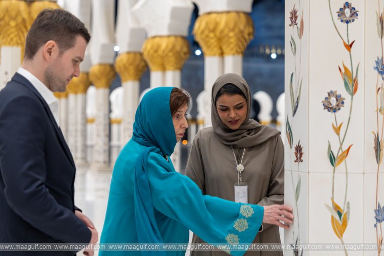 President of North Macedonia visits Sheikh Zayed Grand Mosque in Abu Dhabi