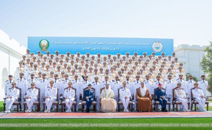 Sheikh Hamdan attends graduation ceremony of 26th cohort of Rashid Bin Saeed Al Maktoum Naval College