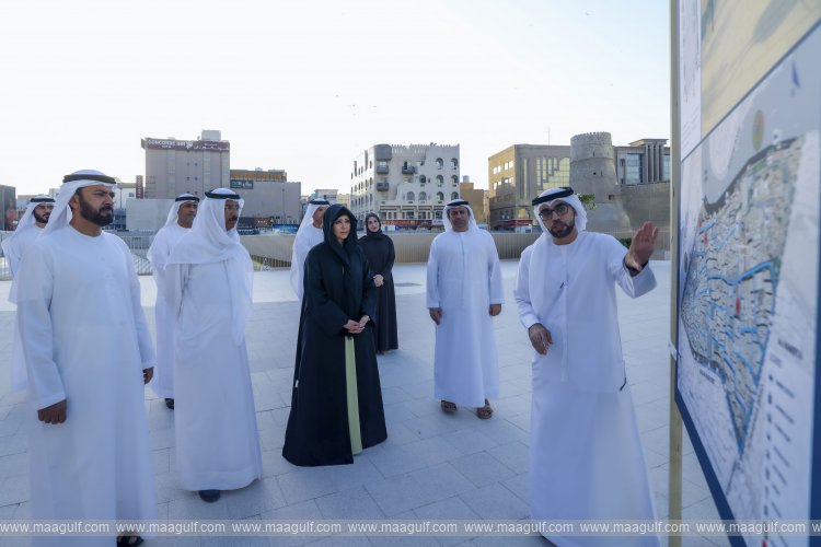 Latifa bint Mohammed reviews progress of Al Fahidi Fort Rehabilitation Project