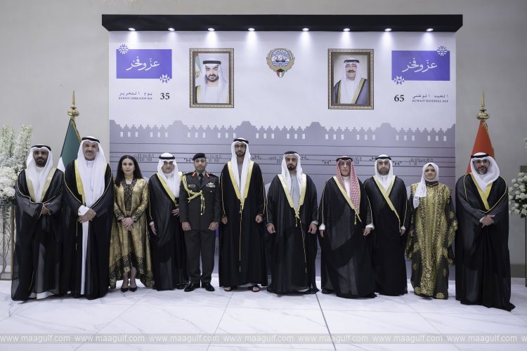 Saif bin Zayed attends Kuwait Embassy National, Liberation Days reception