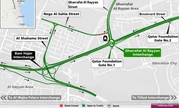 నాగా అల్ సహ్లా స్ట్రీట్ తాత్కాలిక మూసివేత..!!