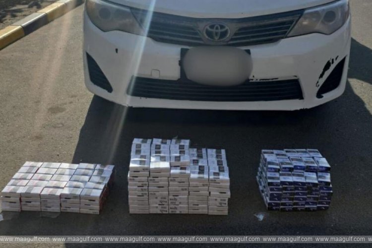 Nuwaiseeb Customs Seized Smuggling of 1,639 packs of cigarette